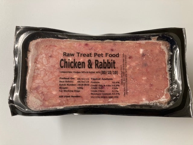 RT - Minced Chicken & Rabbit - 80/10/10